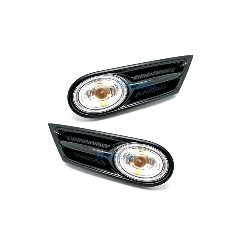 Side Indicator Repeater Scuttle Trims with Clear Lens - Includes