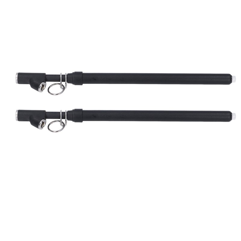2PCS Dual Head Air Pressure Gauge 20‑220lb/In² Accurate Straight Type