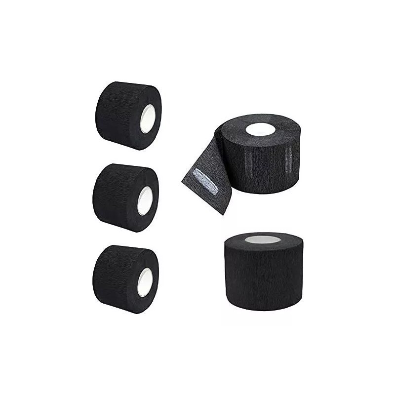 Vasana Tiras Cuello Barbero 100 Pcs/rollo Negro Impermeable - Para