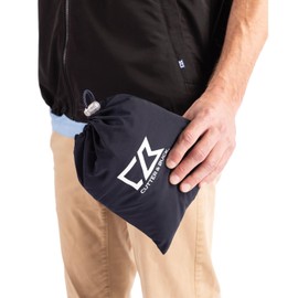 Cutter & Buck Charter Eco Recycled Mens Full-Zip Vest, Black