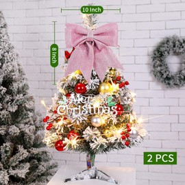 TONIFUL 2pcs Glitter Shiny Bow Pink Sparkling Christmas Bow for Gift Wrapping, Christmas Wedding Valentine's Decoration, Indoor Decoration, Bouquet Wrapping, Party Supplies(8x10 Inch/pcs)