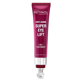 Retinol Super Eye Lift - Un lujoso tratamiento 3 en 1 combate el aspecto de círculos oscuros, arrugas y ojos hinchados
