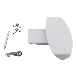 Paxanpax PLD1073 Compatible for Hotpoint BHWD, BHWM; Indesit IWD, IWM; Scholtes SL70PWMAIUK, SL75PWDAIUK White Door Handle Kit