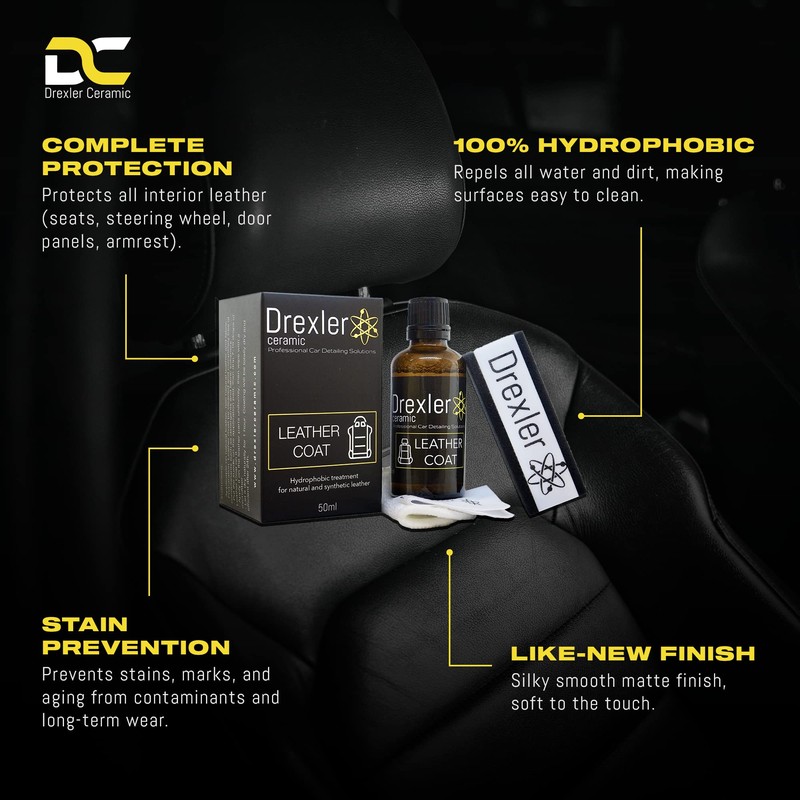 Drexler Ceramic Leather Coating 50ml Kit 1-2 years protection coat