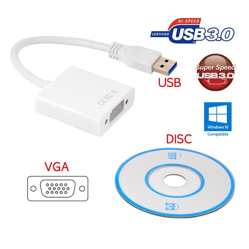 USB to VGA (Black)