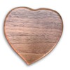 BinkeGG Walnut Wooden Heart Shape Music Box with Sankyo Musical