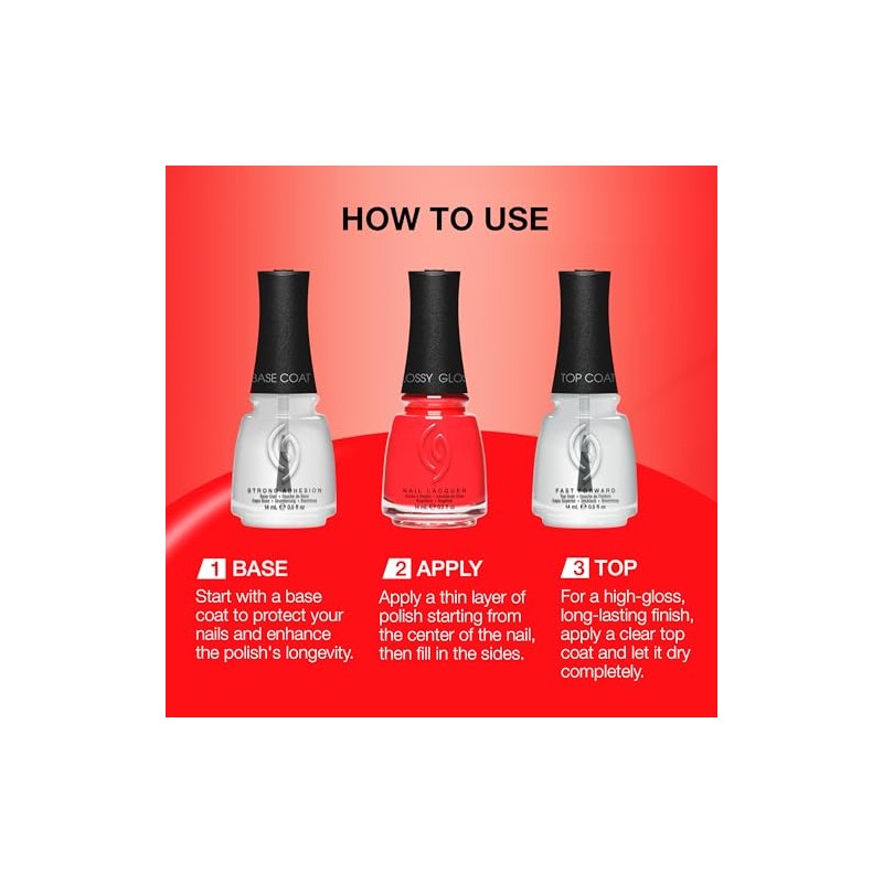 China Glaze Esmalte de Uñas Italian Red, Color de Alta