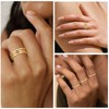 RLMOON Stackable Gold Rings for Women That Don't Tarnish Trendy14K