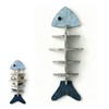 HPZIHYNAP Rustic Wooden Fish Floating Shelf, Unique Fishing Decor Wall