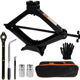 SUGOOE Car Jack Kit, Scissor Jack for 2 Ton (4409 lbs), Tire Changing Repair Kit with Lug Wrench, Suitable for Car SUV (2T)