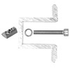 6 Pack Solar Panel Center Clamp for 25-40mm Module Heights