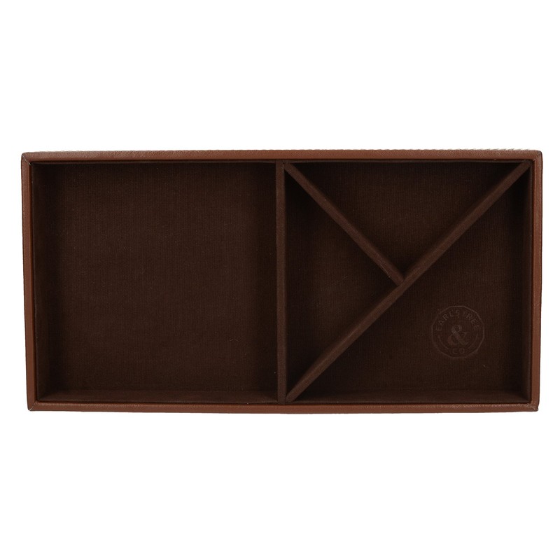 Creative Tops Earlstree and Co Men Organiser Tray, Faux Leather,
