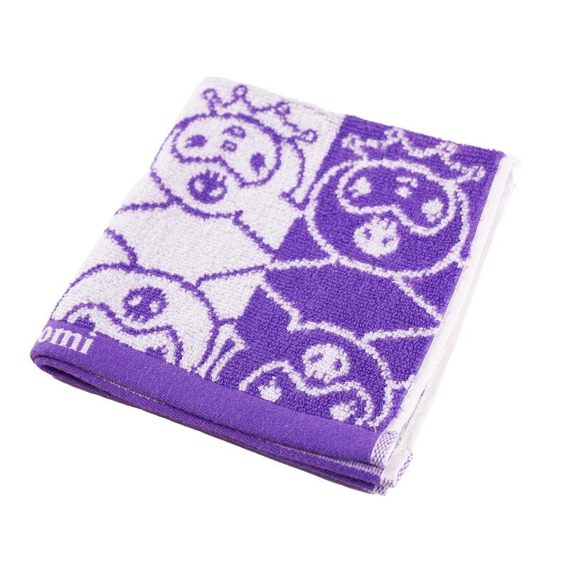 Kuromi [Hand Towel] Jacquard Wash Towel/Kromi Face Sanrio