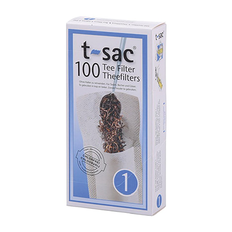 T-Sac Tea Filter Bags, Disposable Tea Infuser, Number 1-Size, 1-Cup