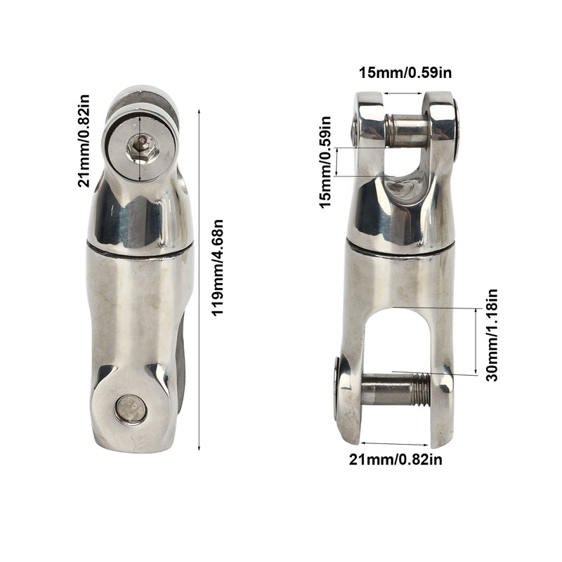 Boat Anchor Chain Connector 316 Stainless Steel Rust Proof 3/8in