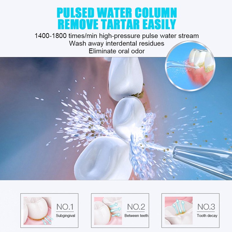 Rechargeable Electric Oral Irrigator Portable Water Flosser Teeth Cleaner Oral