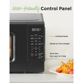 COMFEE CMO-C20M1WB Countertop Microwave Oven, 0.7 cu.ft Small Microwave with 11 power levels,Turntable Reset Function, Speedy Cooking, Weight/Time Defrost, Memory function, Children Lock, 700W