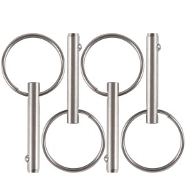 4 Pack Small Quick Release Pin, Diameter 3/16", Usable Length 0.95", Full 316 Stainless Steel, Bimini Top Pin, Marine Hardware