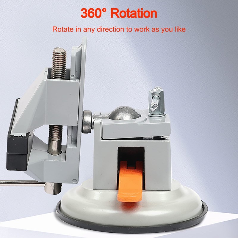 Mini Bench Vise 360 Degree Universal Rotating Square Workbench Clamp