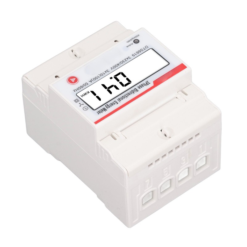 DIN Rail 3 Phase 4 Wire Energy Meter Multifunctional LCD