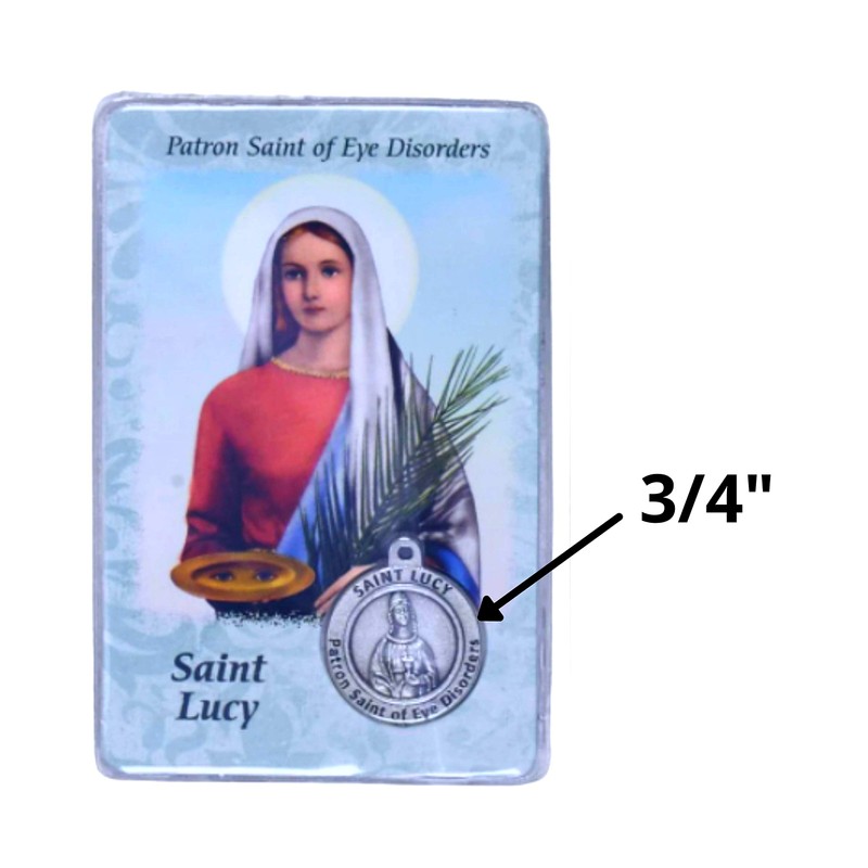Lumen Mundi Tarjeta Sanitaria con Medalla de Santa Lucía