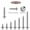 ORTAVA Tapping Screws M4 x 25 mm, Pack of 50
