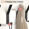 Large Coat Hooks Wall Mounted, Heavy Duty Coat Rack for