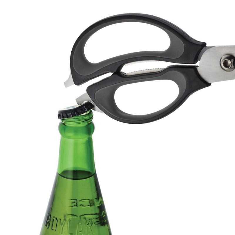 Farberware 4-in-1 Kitchen Shears, 2-Piece, Black and Gray