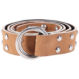 Diesel BISPE Cintura Belt Belt Genuine Leather (Beige, 70 cm)