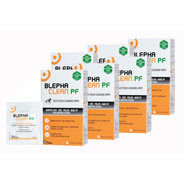 Blephaclean 120 Blephaclean PF Daily Eyelid Wipes - Gentle Eyelid