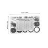 CHILDWEET Sturdy Steel 320pcs External Snap Retaining Clips d Ring