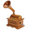 Gramophone Music Box Vintage Hand Crank Musical Box DIY Birthday