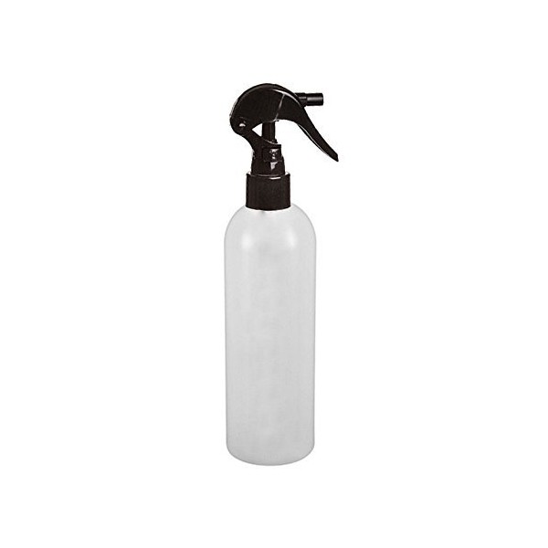 Perfume Studio 16 Oz Pack of Trigger Sprayer Bottles- HDPE 24/410 Neck Size, Fine Mist Sprayers (6 Bottles) (Black Trigger Sprayer)