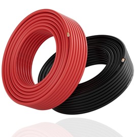 18 Gauge Wire (2-Pack Red/Black Each 50 FT), 18 AWG Automotive Wire, CCA, Speaker Audio Cable, Flexible Low Voltage Security Alarm Hook Up Control Cable, Stranded Electrical Wires for DIY DC