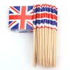 200pcs Union Jack Toothpicks British Sandwich Flags Food Cup Cake