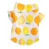 Dog Summer Shirts Lemon Print Breathable Cool Hawaiian Dog Shirts