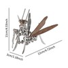 Dickly 3D Metal Puzzle Mantis Model Mechanical Mantis Tabletop Ornament