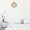 SENYURI 10 Inch Small Boho Wall Clocks Battery Operated, Gold