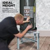 Everflow GWHS24 Water Heater Stand, Galvanized Steel, Chrome 24 in.