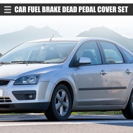 A ABSOPRO Car Fuel Brakes Tote Pedal Cover Set for Ford Focus Metal 1 Set