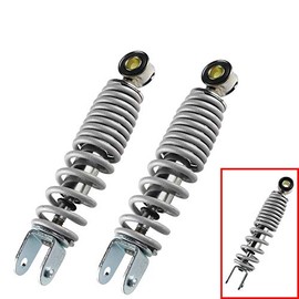 FLYPIG New Heavy Duty Motorcycle Rear Shock Absorber Spring Suspension Set for Yamaha PW50 PW 50 PY50 Dirt bike 12MM ABSORBER SHOCKS Chrome