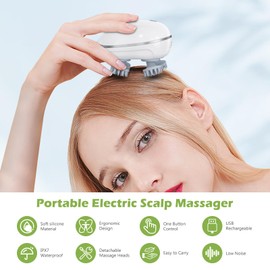 KeeKit Handheld Pet Massager for Dogs and Cats, IPX7 Waterproof Cordless Dog Cat Massage Tool, Head Massage with Type-C Charging, 3 Speed Modes for Body Massage, Soothe Nerves