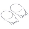 PATIKIL Stainless Steel Safety Cable 39.4"/100cm, 2Pack 4mm Flexible Security
