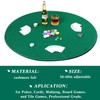 Green 36 Inch Felt Card Game Tablecover Round 36in to