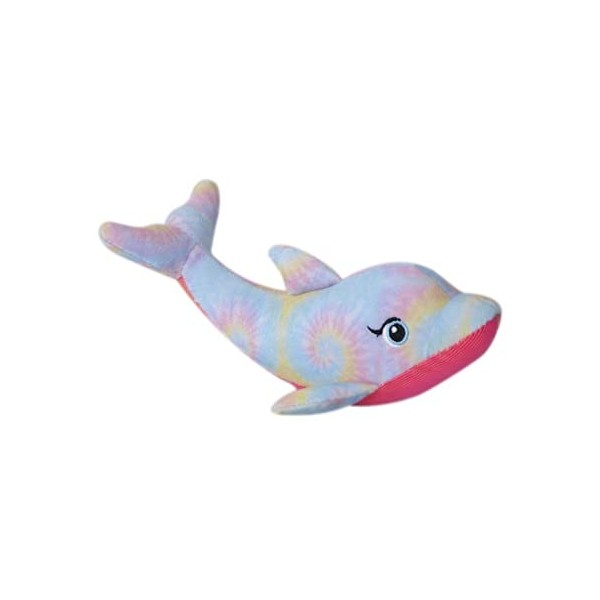 The Petting Zoo, Dolphin Stuffed Animal, Gifts for Girls, Ocean Animals, Tie Dye and Sparkle Dolphin Plush Toy, 9 Inches