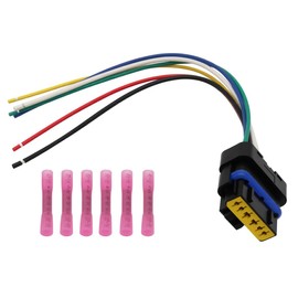 6Pin Rear Tail Light Lamp Connector Plug Fit for Can Nissan Versa N17 2012 2013 2014 2015 2016 2017 2018 2019 Wire Pigtail