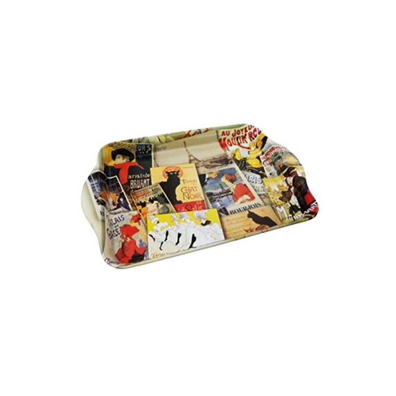 Cartexpo - Metal Plateau Patchwork Paris 14 x 21 cm