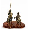 Amber Brass Amber figurine Don Quixote Spanish Knight & Sancho