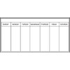 WallPops WPE98895 Whiteboard Weekly Calendar, White & Off-White