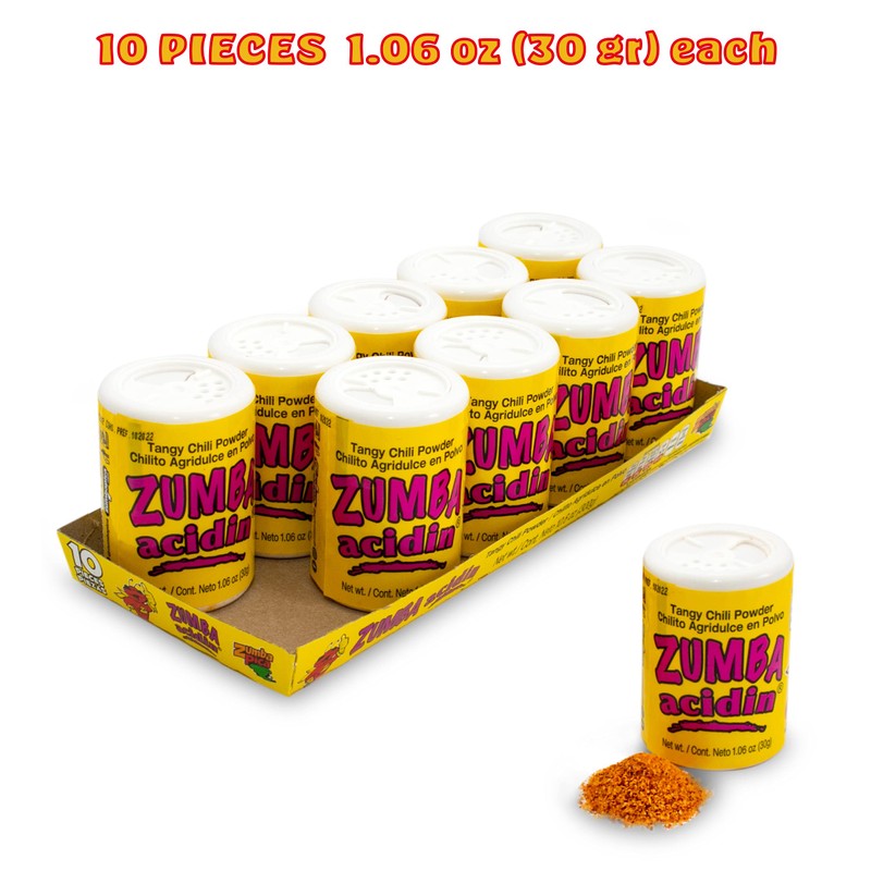 Zumba Acidin, Spicy Chili Mix, 1.06oz, 10-Count